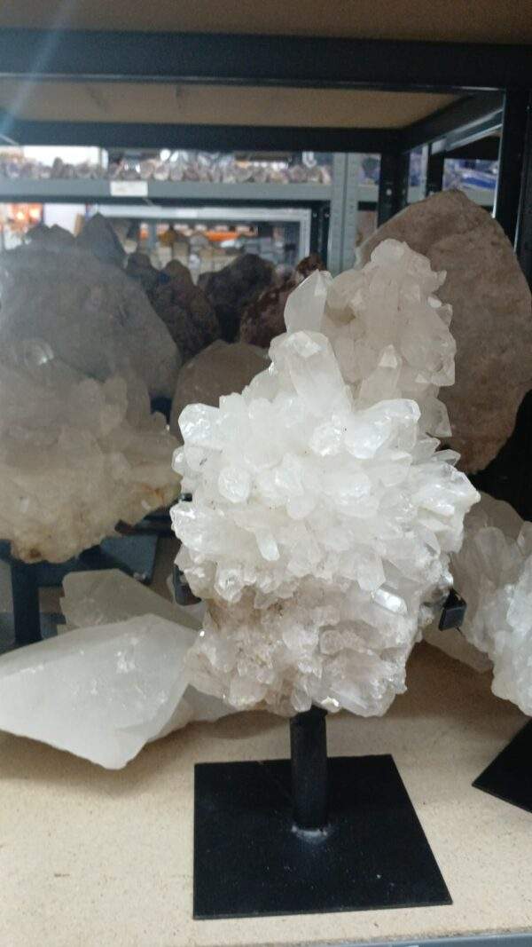 CUARZO BLANCO BASE METAL (3-12KG) - Imagen 2