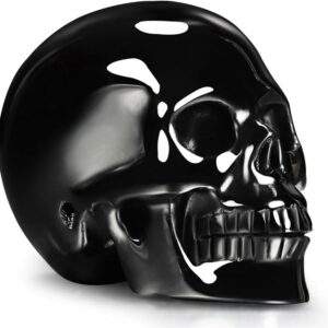 Calavera de obsidiana negra