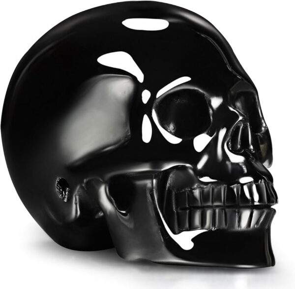 Calavera de obsidiana negra