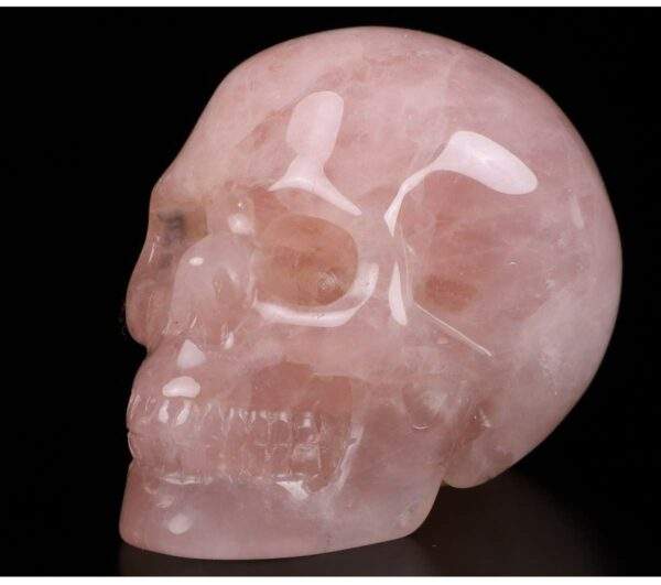 Calavera cuarzo rosa