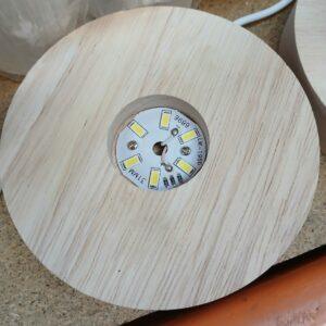 BASE USB CON LED  10CM