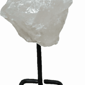 Cuarzo Rosa Bruto con base Metal