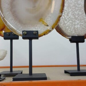 Ágata Chapa con base Metal