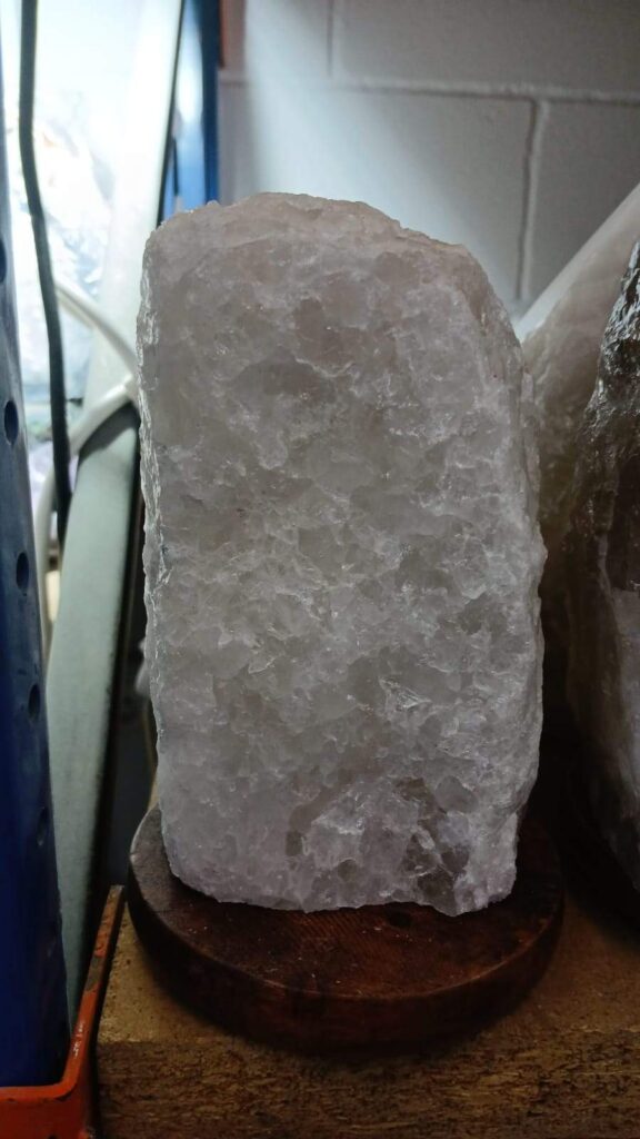 Cuarzo Blanco Lampara Bruto