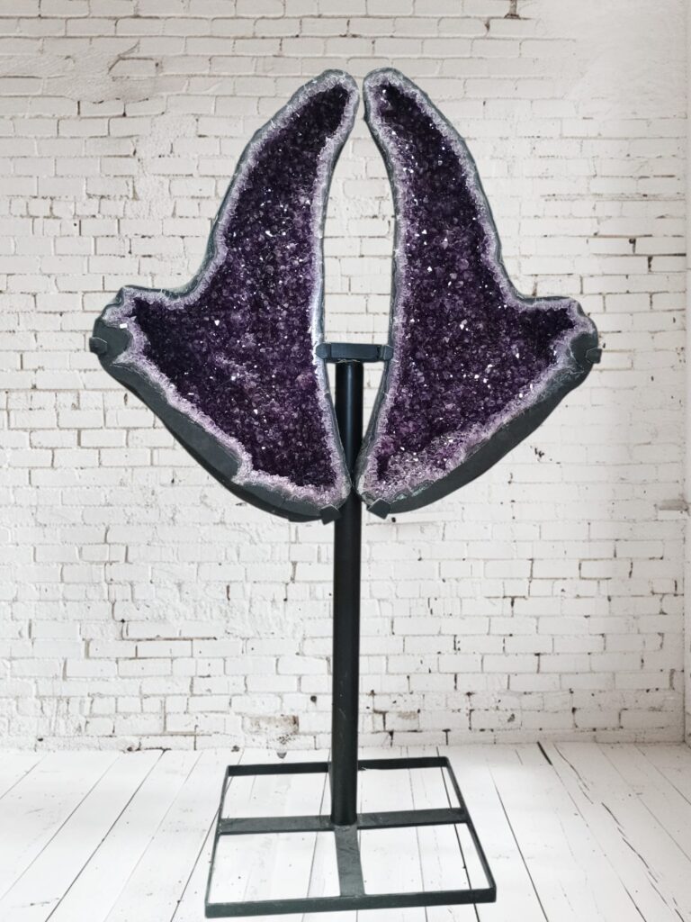 Geoda de amatista mariposa