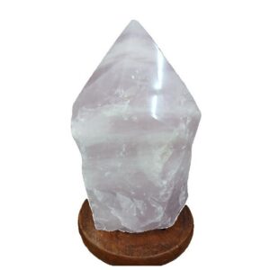 Lampara Punta Pulida Cuarzo Rosa