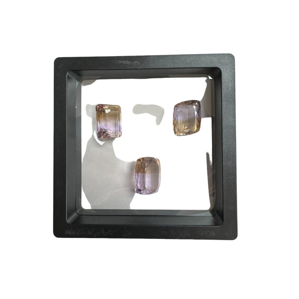 Ametrino Facetado Pack de 3 Piezas (Lote 8)