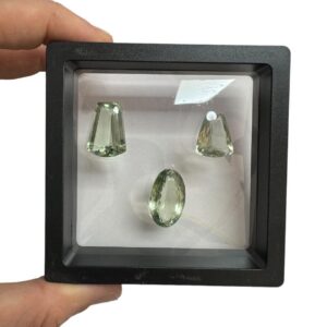 Prasiolite Facetada Pack de 3 Piezas (Lote 11)