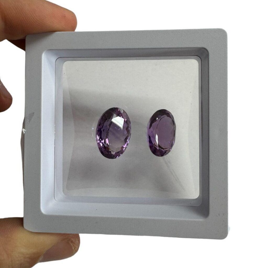 Amatista Facetada Pack de 2 Piezas (Lote 10)
