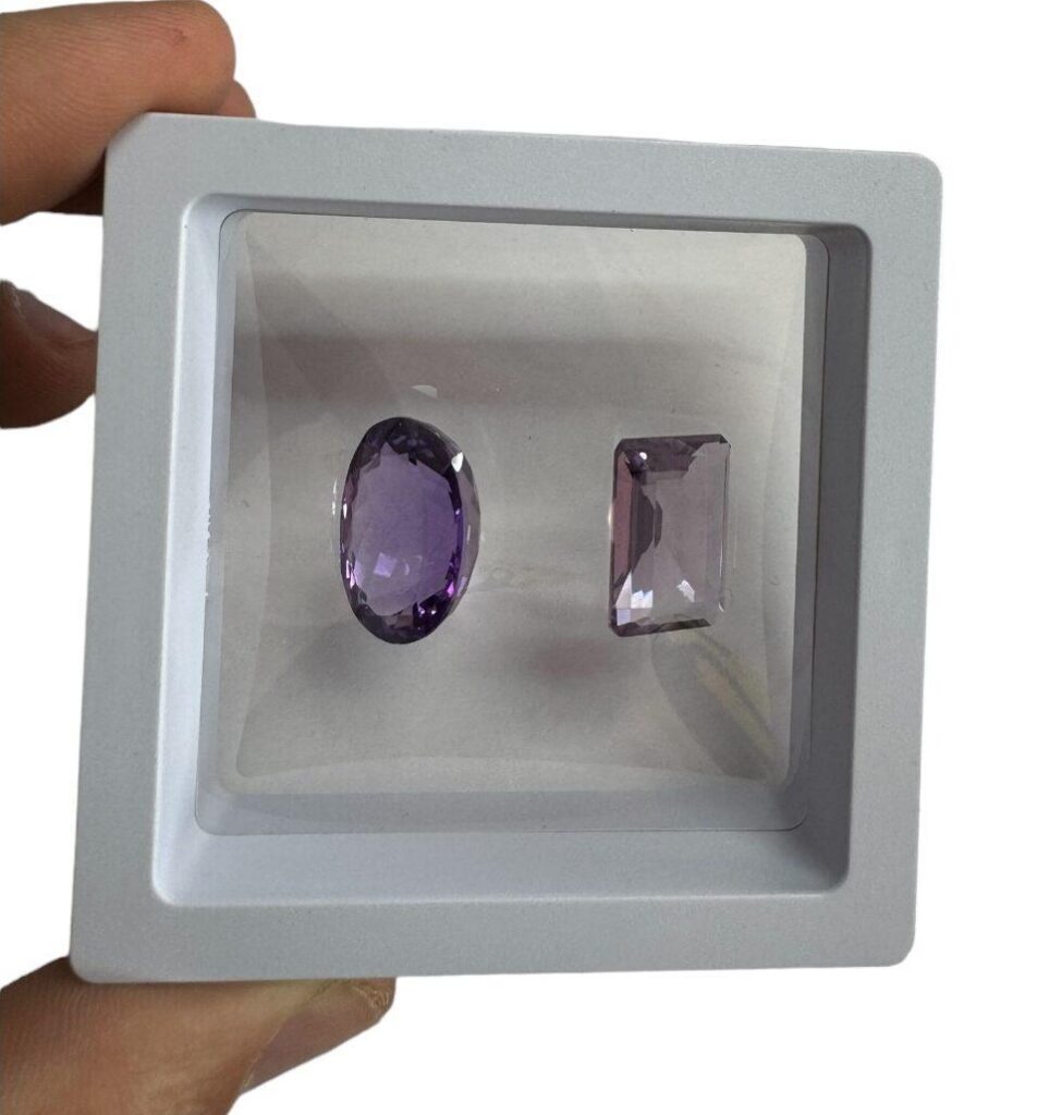 Amatista Facetada Pack de 2 Piezas (Lote 9)