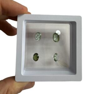 Turmalina Verde Facetada Pack de 4 Piezas (Lote 5)