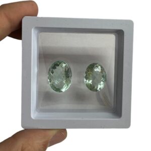 Cuarzo Verde Facetado Pack de 2 Piezas (Lote 17)