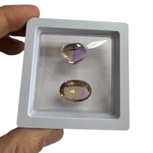 Ametrino Facetado Pack de 2 Piezas (Lote 18)