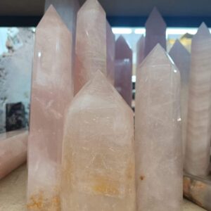 Prismas Cuarzo Rosa