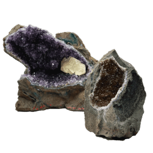 Amatista en Matriz conY Sin Base Madera