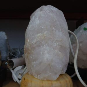 Cuarzo Rosa Lampara en Bruto