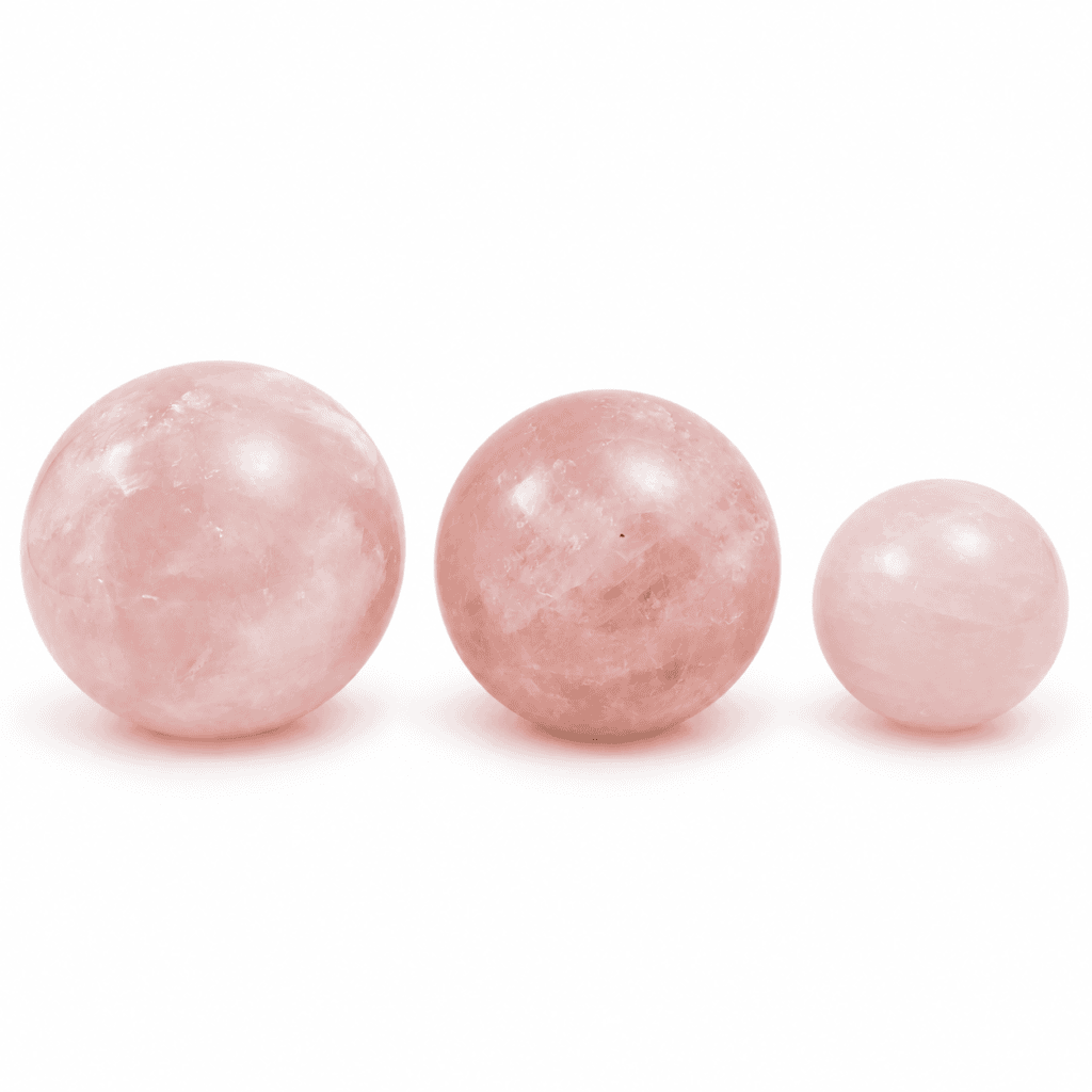 esfera de cuarzo rosa
