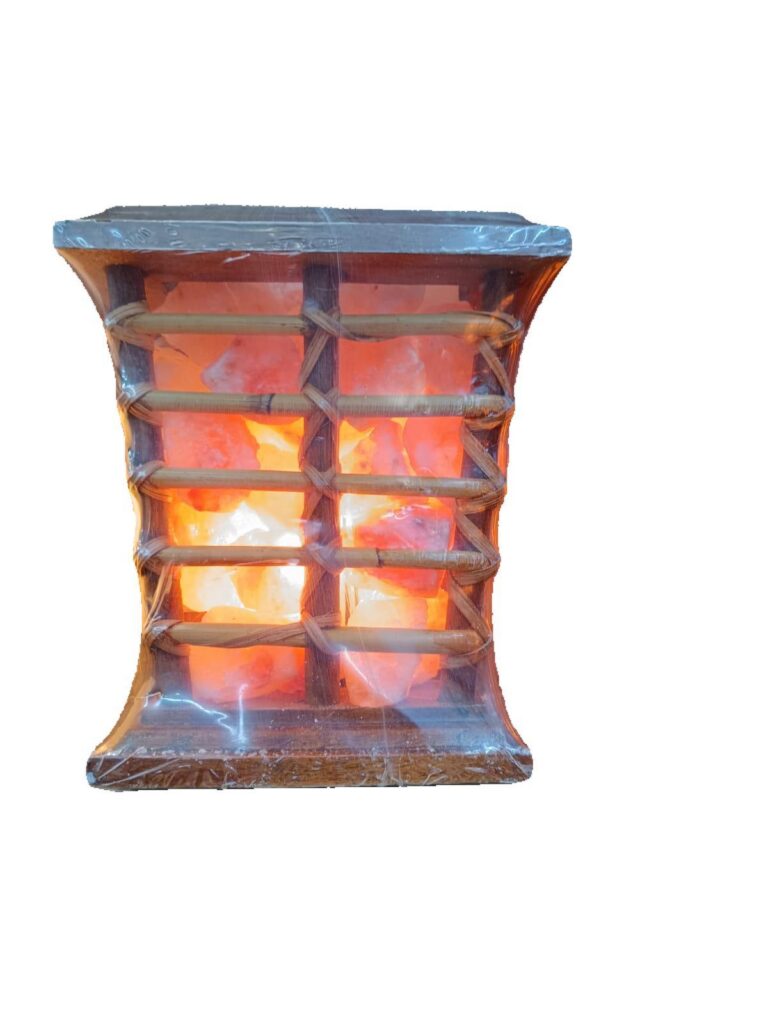 Lámpara Cesta Cuadrada Madera