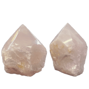 Cuarzo Rosa Puntas Base Cortada