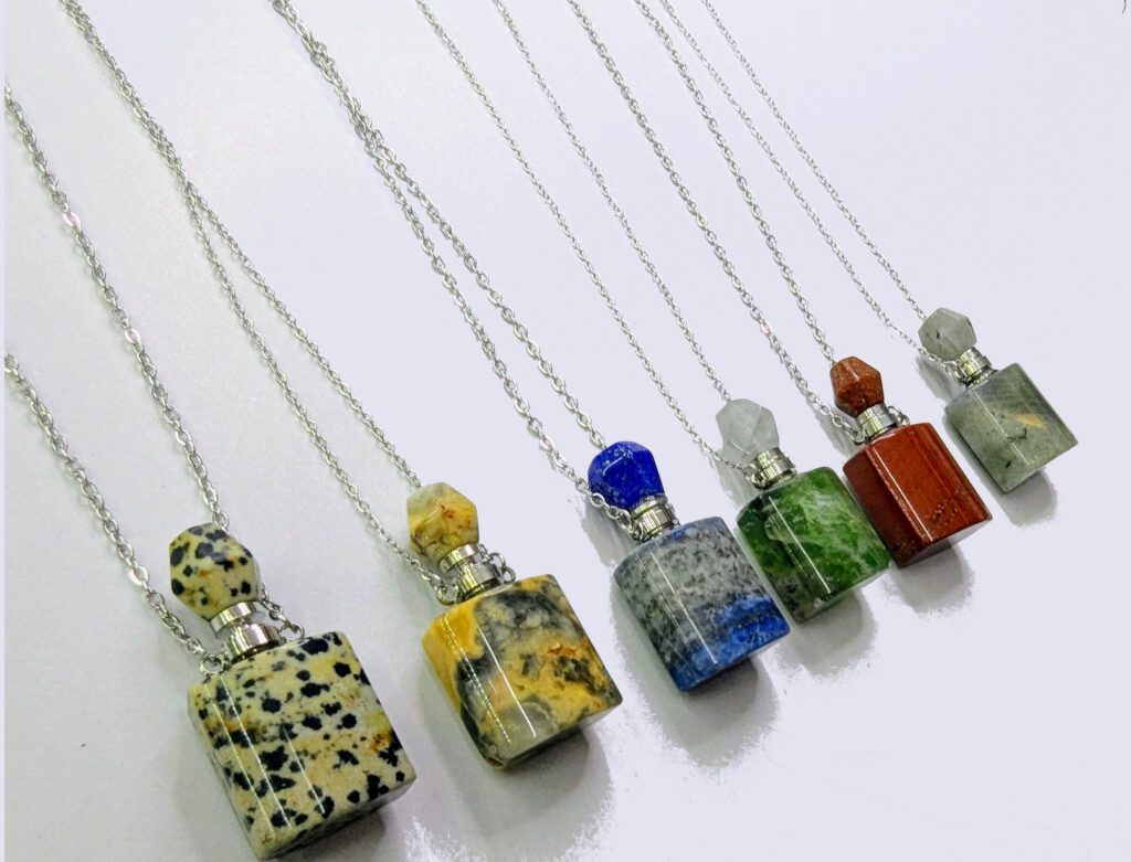 Colgante botella de mineral natural