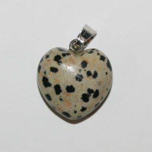 Colgantes corazón jaspe dálmata pack