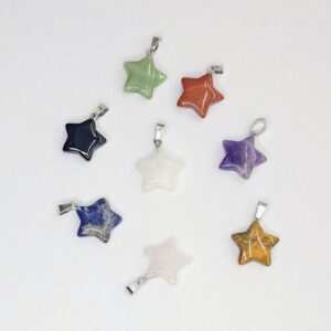 Colgante estrella de mineral natural