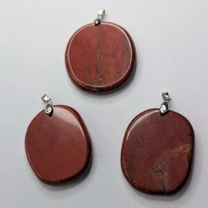 Colgante jaspe rojo pulido