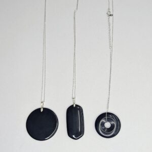 Colgante obsidiana pulida