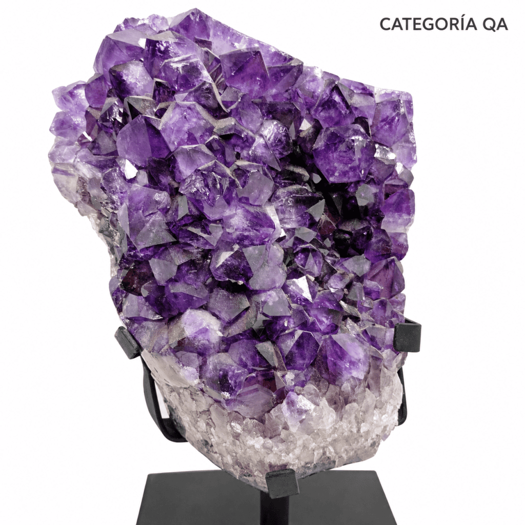 Amatista con base de metal – Calidades QA, QB y QC