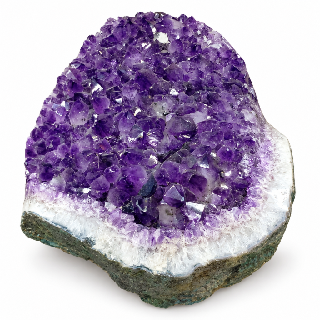 Drusa de amatista pulida grande
