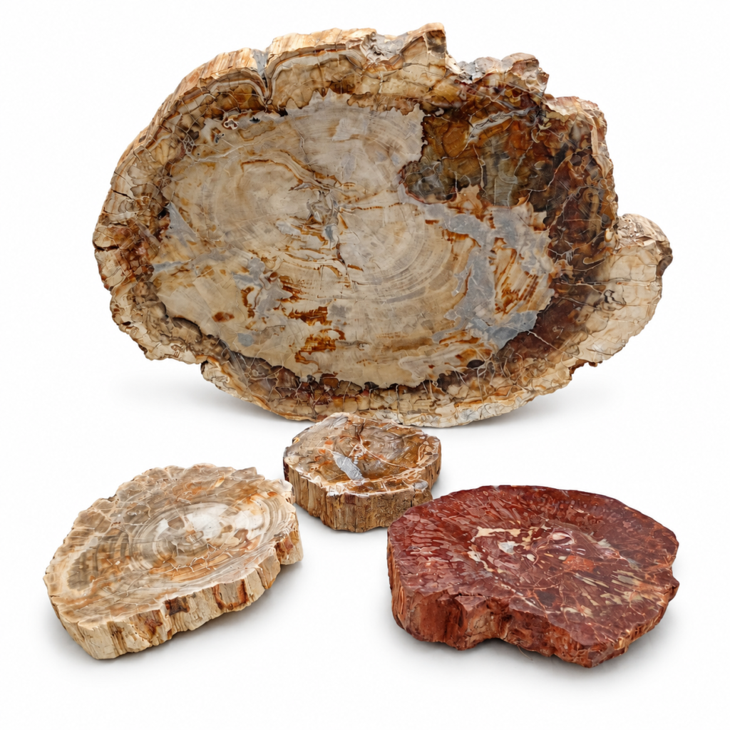 Lonchas de xilópalo (madera petrificada)