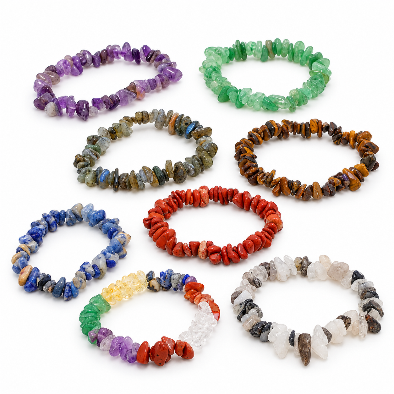 pulseras chip de minerales